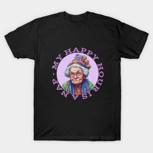 Grumpy Old Woman My Happy Hour Is A Nap T-Shirt